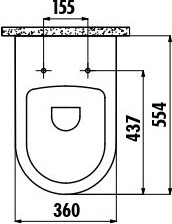MO320-11CB00E-0000 MOON Унитаз подвесной Creavit Moon  - Вид №3
