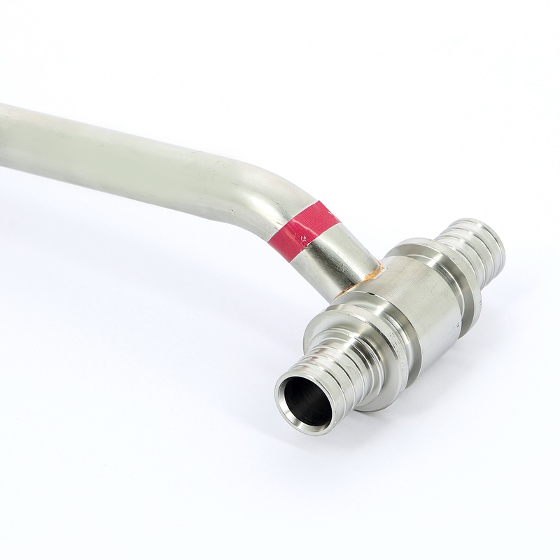 Тройник Rehau с трубкой 20х250 для подкл радиатора нерж надвиж 266302 - Вид №3