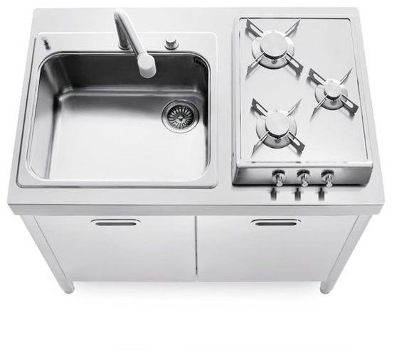 ALPES-INOX Кухонный гарнитур для мытья и готовки из нержавеющей стали Liberi in cucina sun-id-1475138 - Вид №1