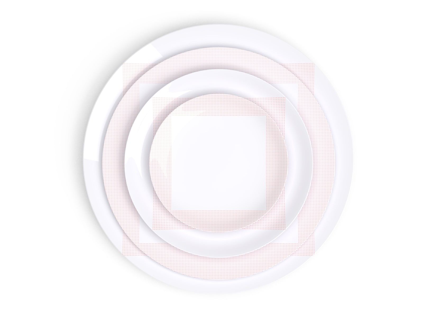 Фарфоровая десертная тарелка Non Sans Raison Square ARCH-00046063 - Вид №1