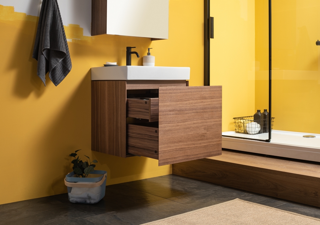 Тумба с раковиной Aquanet Нью-Йорк 70 орех 0020394600198207 - Вид №10