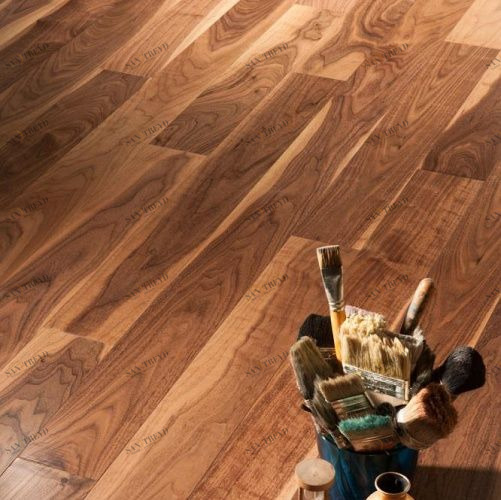 Паркет Ёлка Coswick Ренессанс Американский Орех американский Селект (Гладкая) 647,7х107,95 мм 13241101