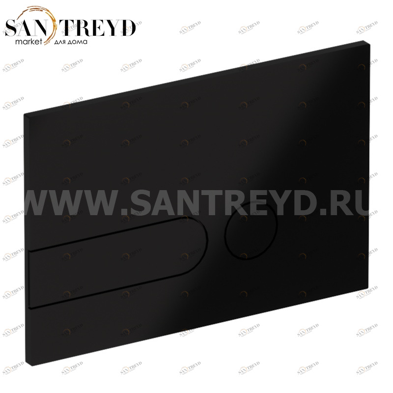 752704 Кнопка двойного слива IPLATE, цвет Черный бархат Kerasan ACCESSORIES Италия