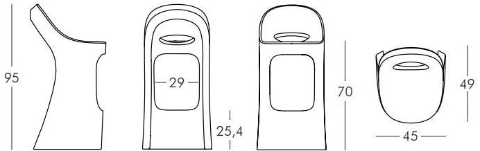 SLIDE Высокий табурет из полиэтилена Amélie Amelie sun-id-1425607 - Вид №5