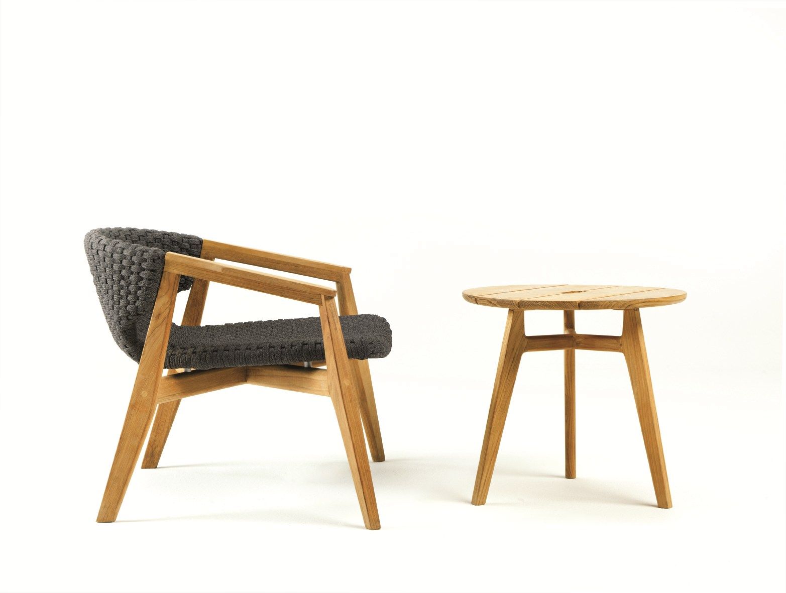 Синтетическая ткань садовое кресло с подлокотниками Ethimo Knit ARCH-00122669 - Вид №21