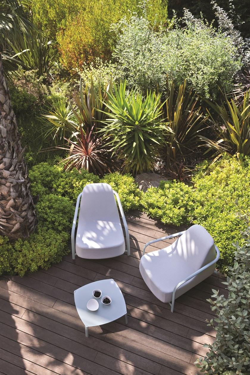 FAST Низкий квадратный алюминиевый садовый столик Bigfoot Bf21 - Вид №1