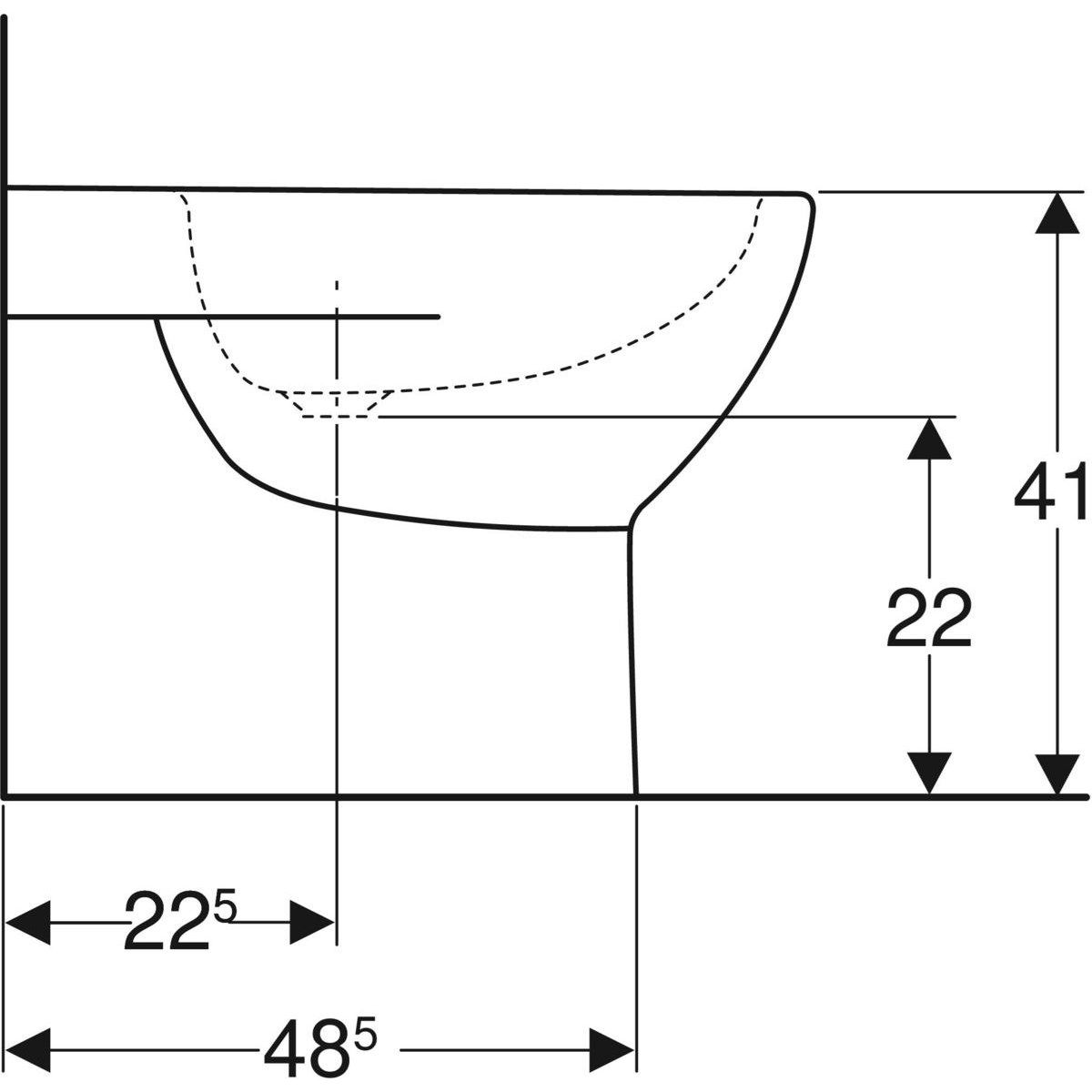 Напольная витрина для биде Geberit фантазия ARCH-00107383 - Вид №3