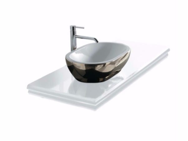 Стеклянная столешница с одной раковиной Galassia MIDAS ARCH-00023666