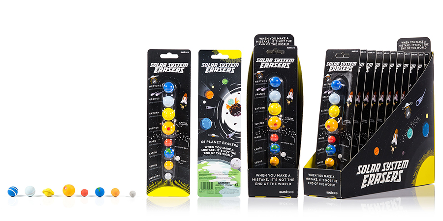 SK ERASERPLAN1 Набор ластиков «Солнечная система» Suck UK  - Вид №16