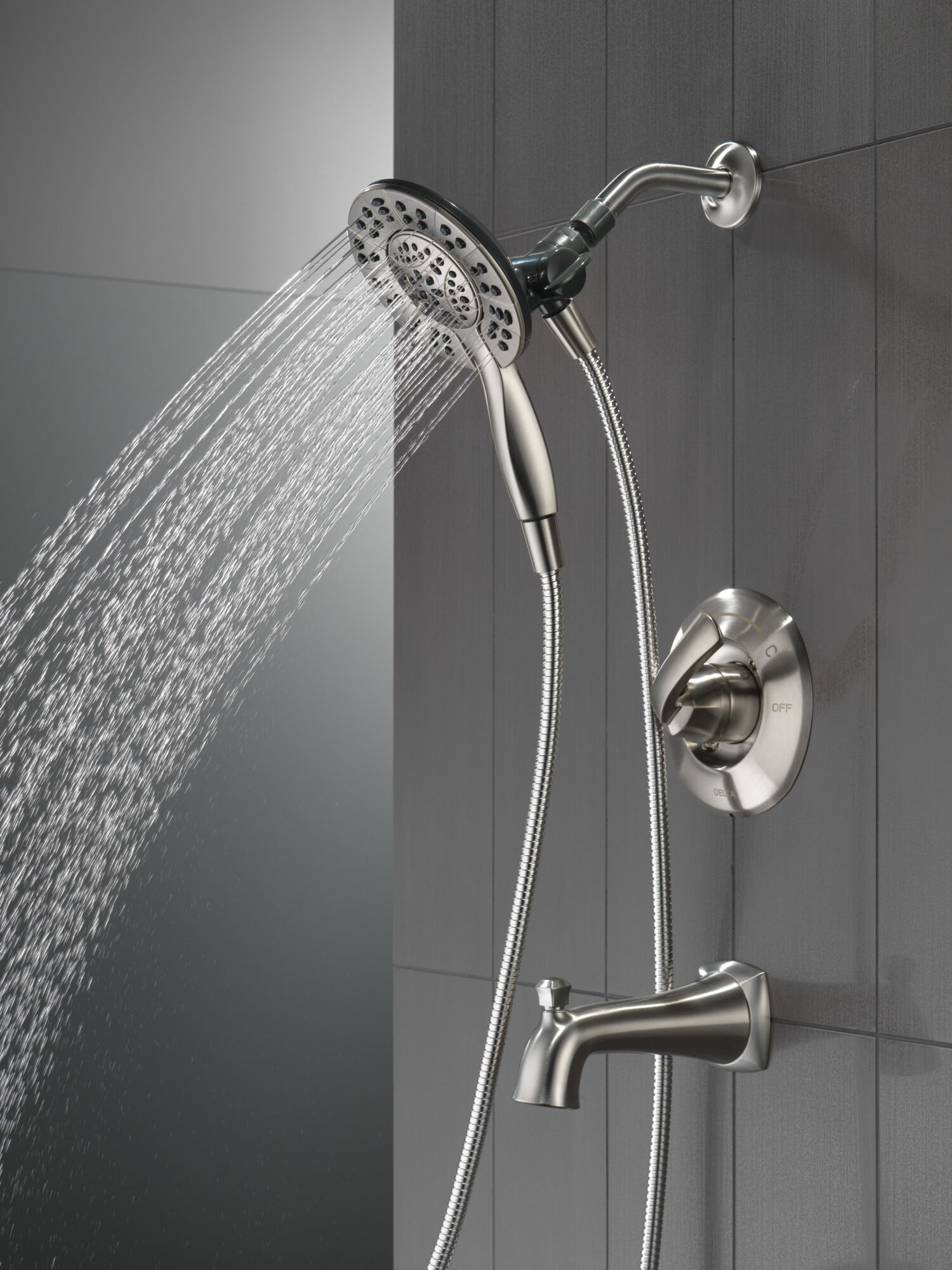 144962-SS-I Ванна и душ Monitor® серии 14 с In2ition® Delta Faucet DELTA Нержавеющая сталь - Вид №10