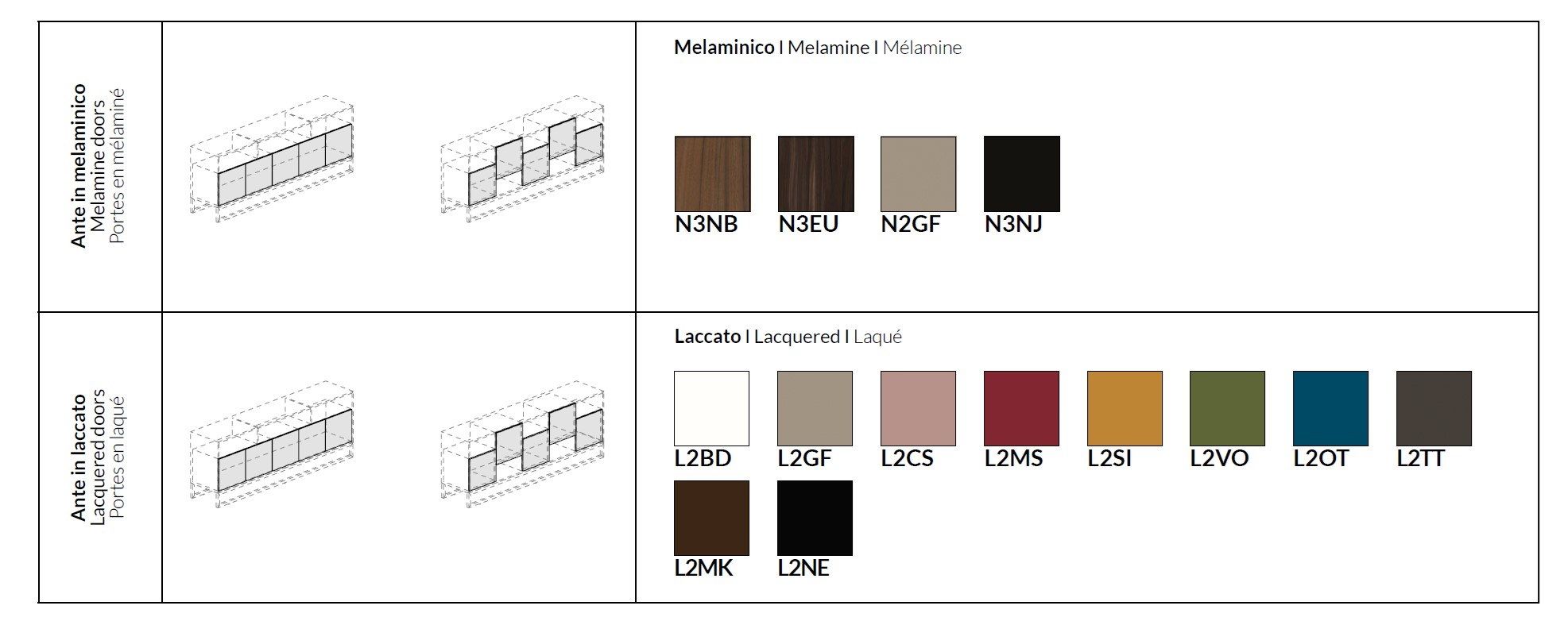 Низкая деревянная офисная мебель с распашными дверями About Office Bold58 ARCH-00066171 - Вид №9