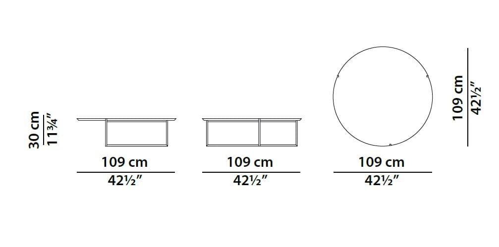 Круглый журнальный столик из натурального камня Baxter Icaro Stone ARCH-00139085 - Вид №4