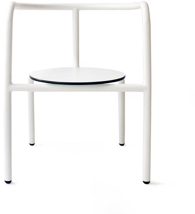 Branca Lisboa Штабелируемый стул из окрашенного металла sun-id-1418194 - Вид №7
