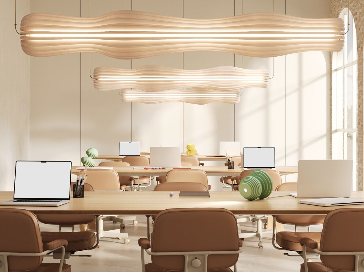 Акустическая подвесная лампа из полиэфирного волокна ECOcero ECOllections ARCH-00078789