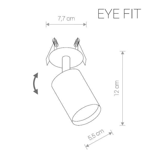 Спот черный встраиваемый Nowodvorski Eye Fit 9400 NOWODVORSKI EYE FIT 00-3925469 Черный  - Вид №1