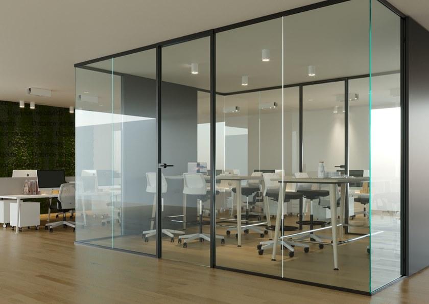 Elitable Стеклянная звуконепроницаемая сдвижная стена для офиса sun-id-1435429 - Вид №10