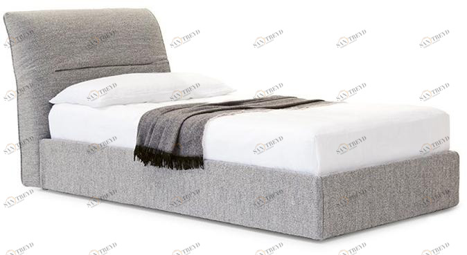 PIANCA Односпальная кровать с обивкой из ткани sun-id-1403810