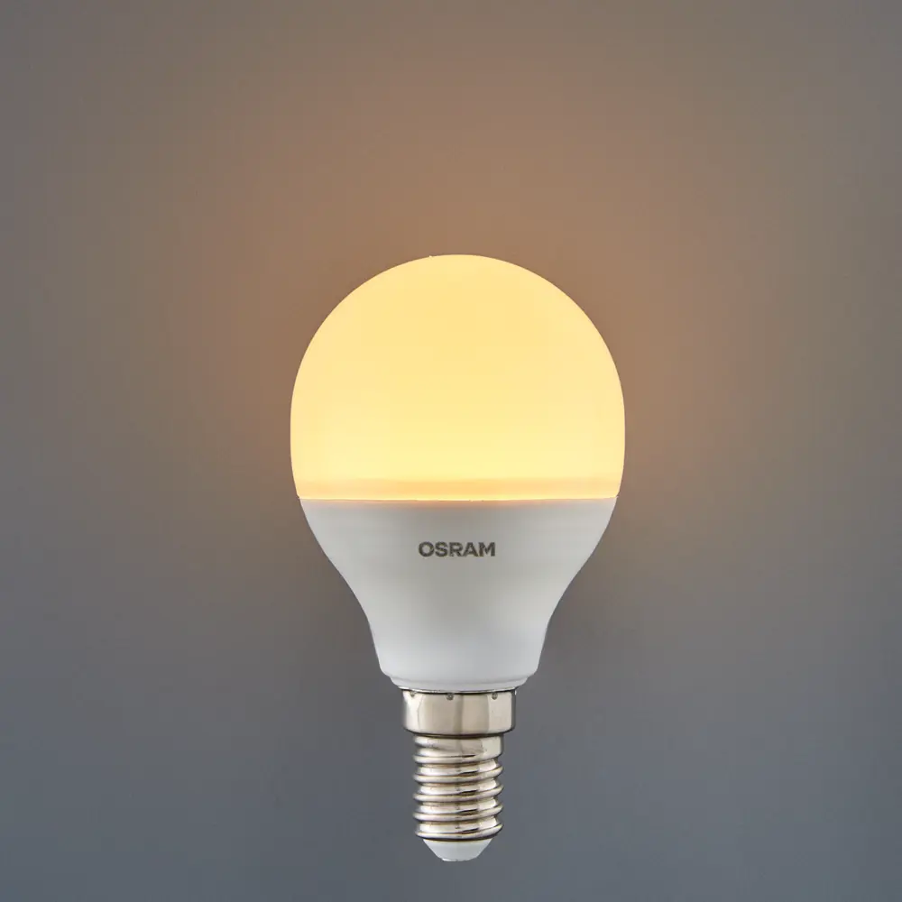 Лампа светодиодная Osram Antibacterial E14 220-240 В 5.5 Вт шар малый 470 лм теплый белый свет STLM-2075989 - Вид №2