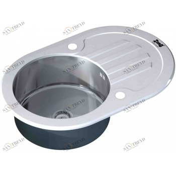 Zorg GL 7851 OV white Мойка кухонная овальная Zorg 