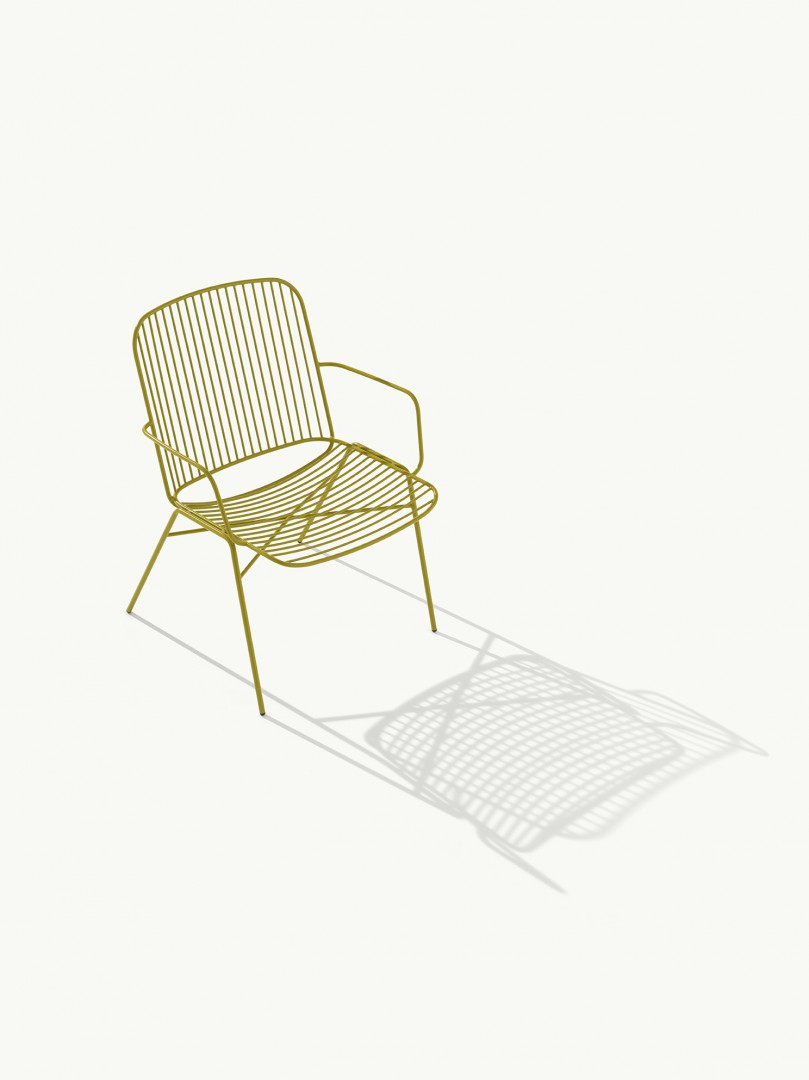 Shade 619 Кресло для отдыха со стальным каркасом на 4 ножках. Сиденье и спинка в стальном каркасе. Et al. Shade - Вид №2