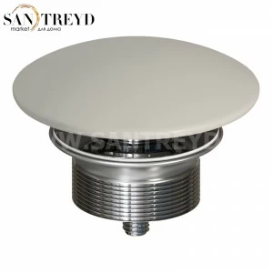 LARGH Донный клапан с накладкой из керамики для раковин без перелива Globo 10 см цвет Лед Globo ACCESSORIES Италия