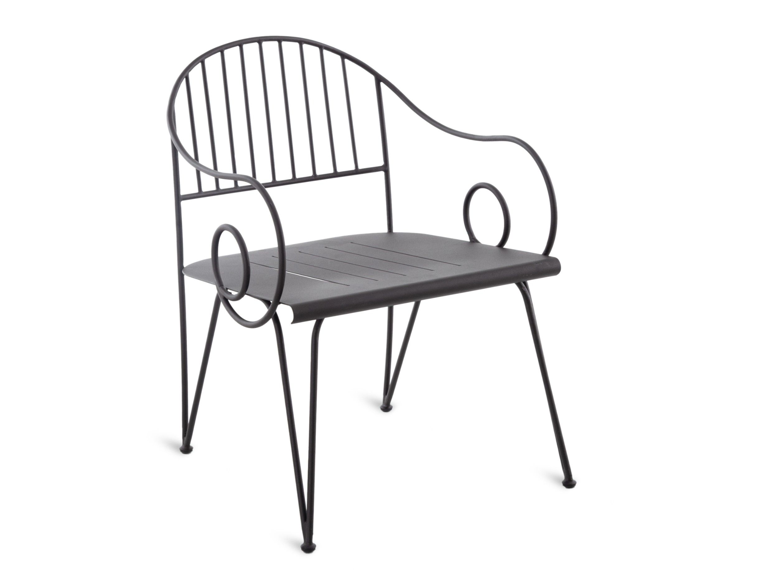 Железный садовый стул с подлокотниками Unopiù Arip ARCH-00101846