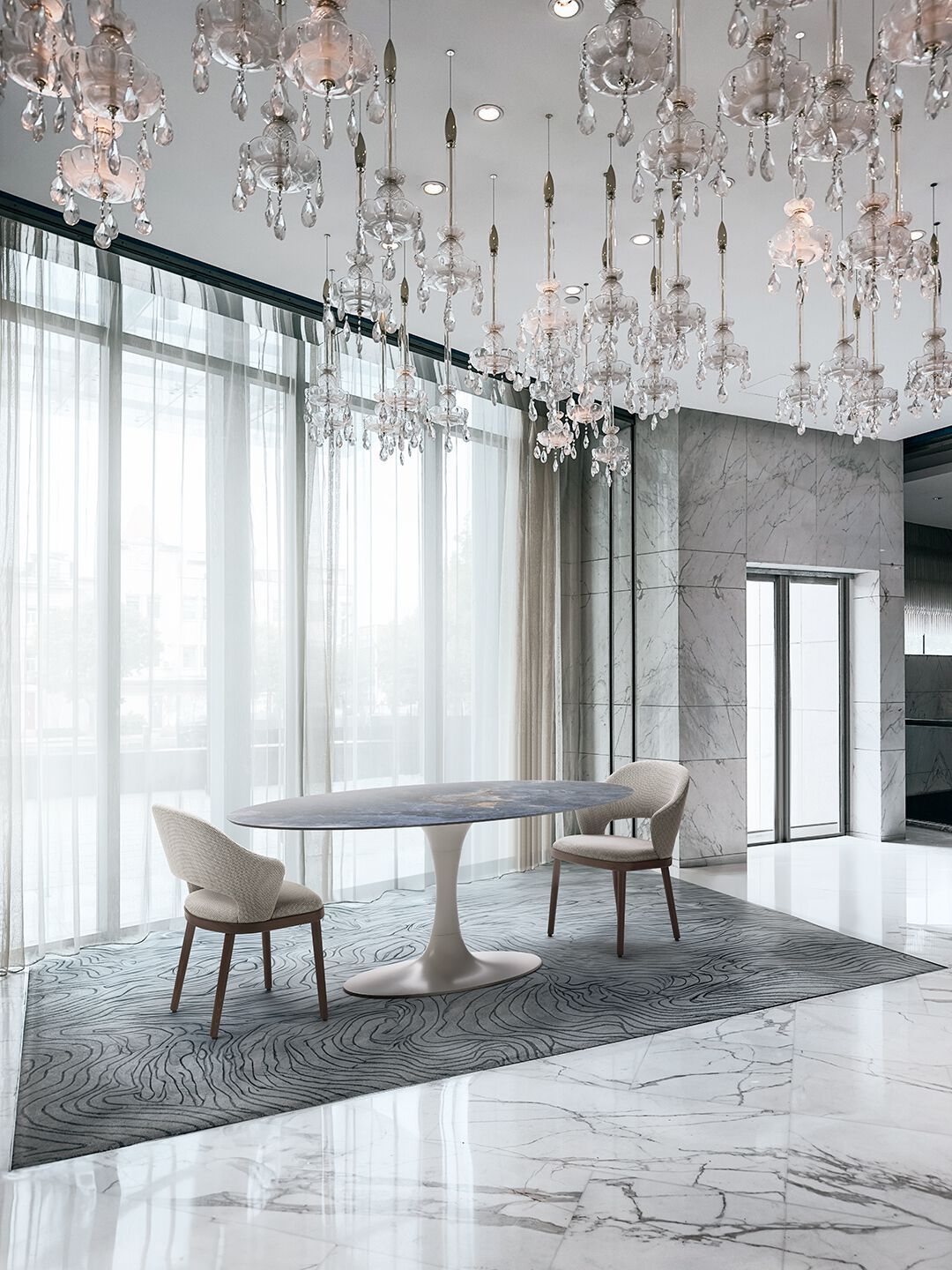 Алюминиевый овальный стол Vela Arredamenti ELLISSE ARCH-00028759 - Вид №2