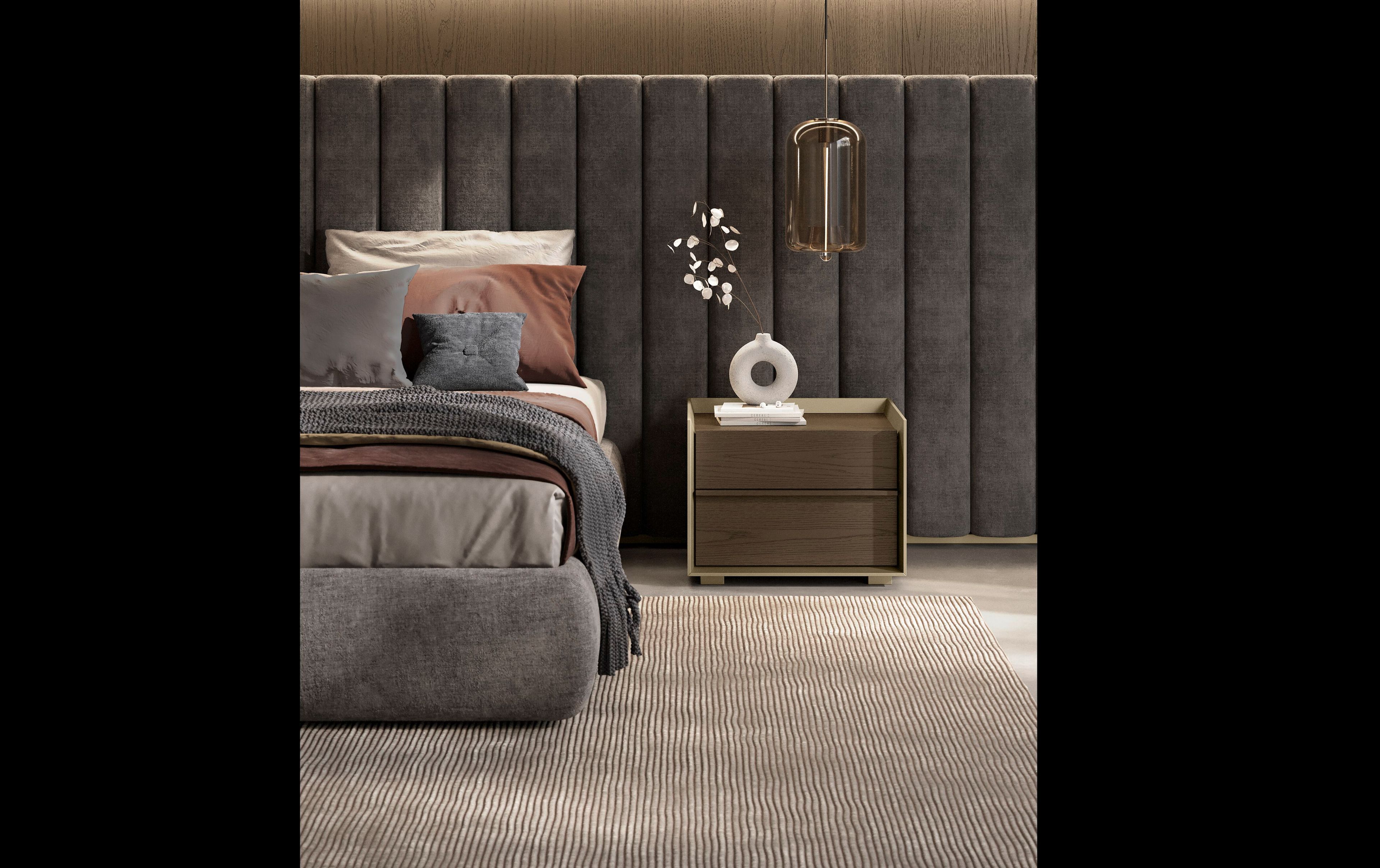 Двуспальная мягкая кровать из ткани Olivieri дресс-код ARCH-00076369 - Вид №8