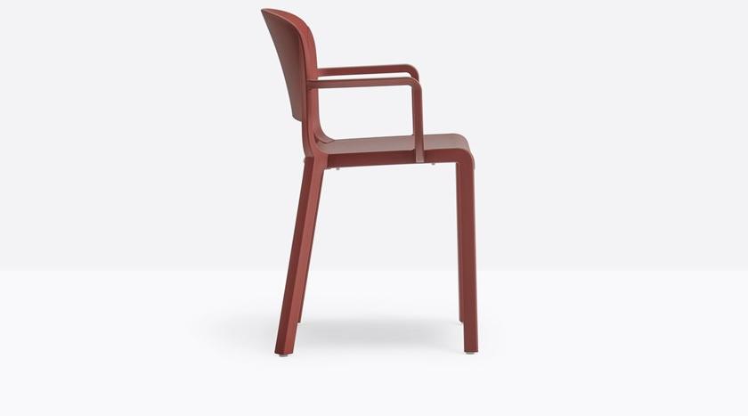 Pedrali Стул полипропиленовый с подлокотниками Dome 265 - Вид №3