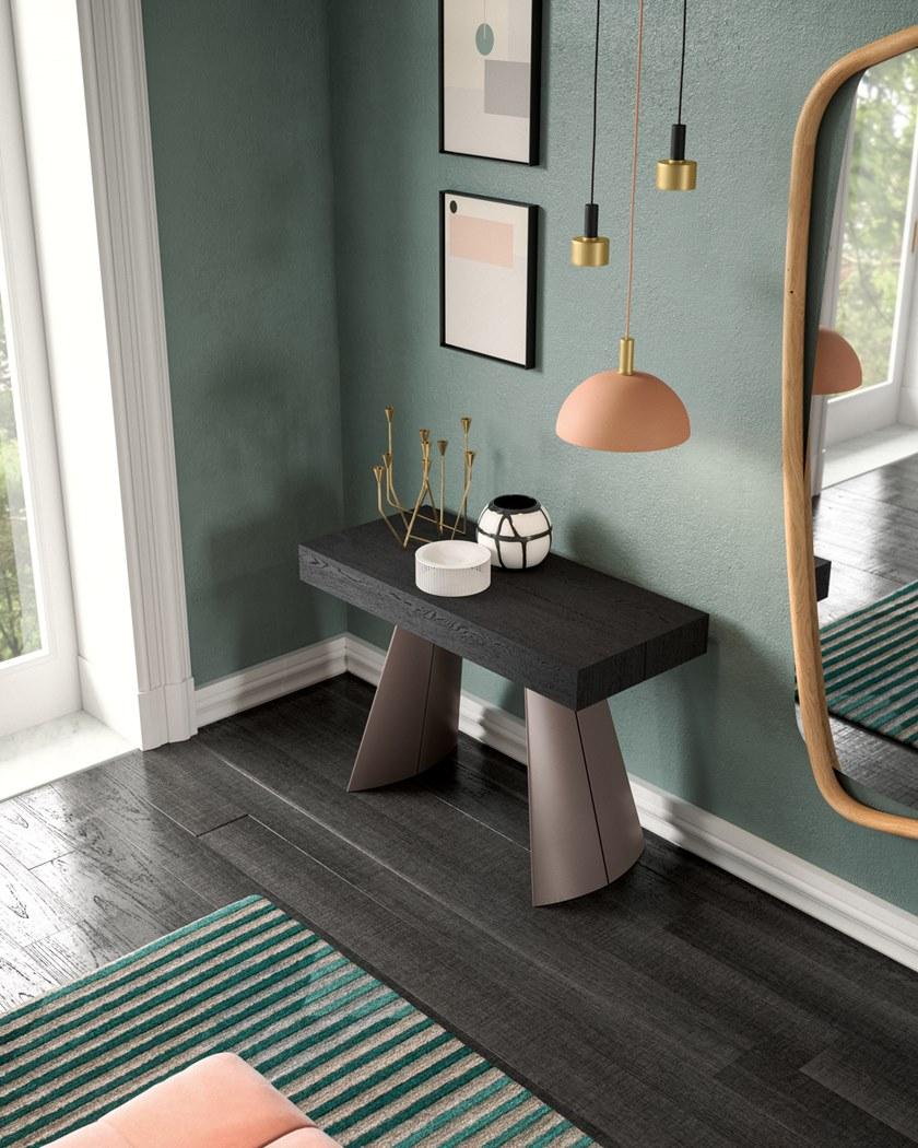 Ozzio Italia Выдвижная прямоугольная деревянная консоль  T028  - Вид №3