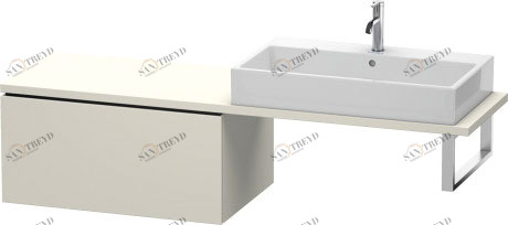 LC583409191 L-Cube Шкафчик для консоли Серо-коричневый декор Duravit