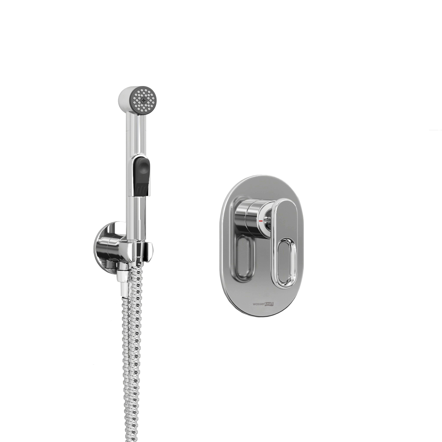 A111857 Встраиваемый комплект для биде со шлангом 120 см WasserKRAFT  - Вид №1