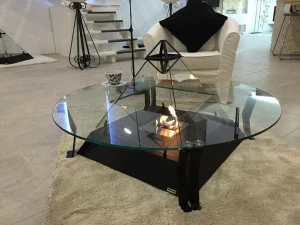 bioKamino Отдельно стоящий камин на биоэтаноле с панорамным остеклением