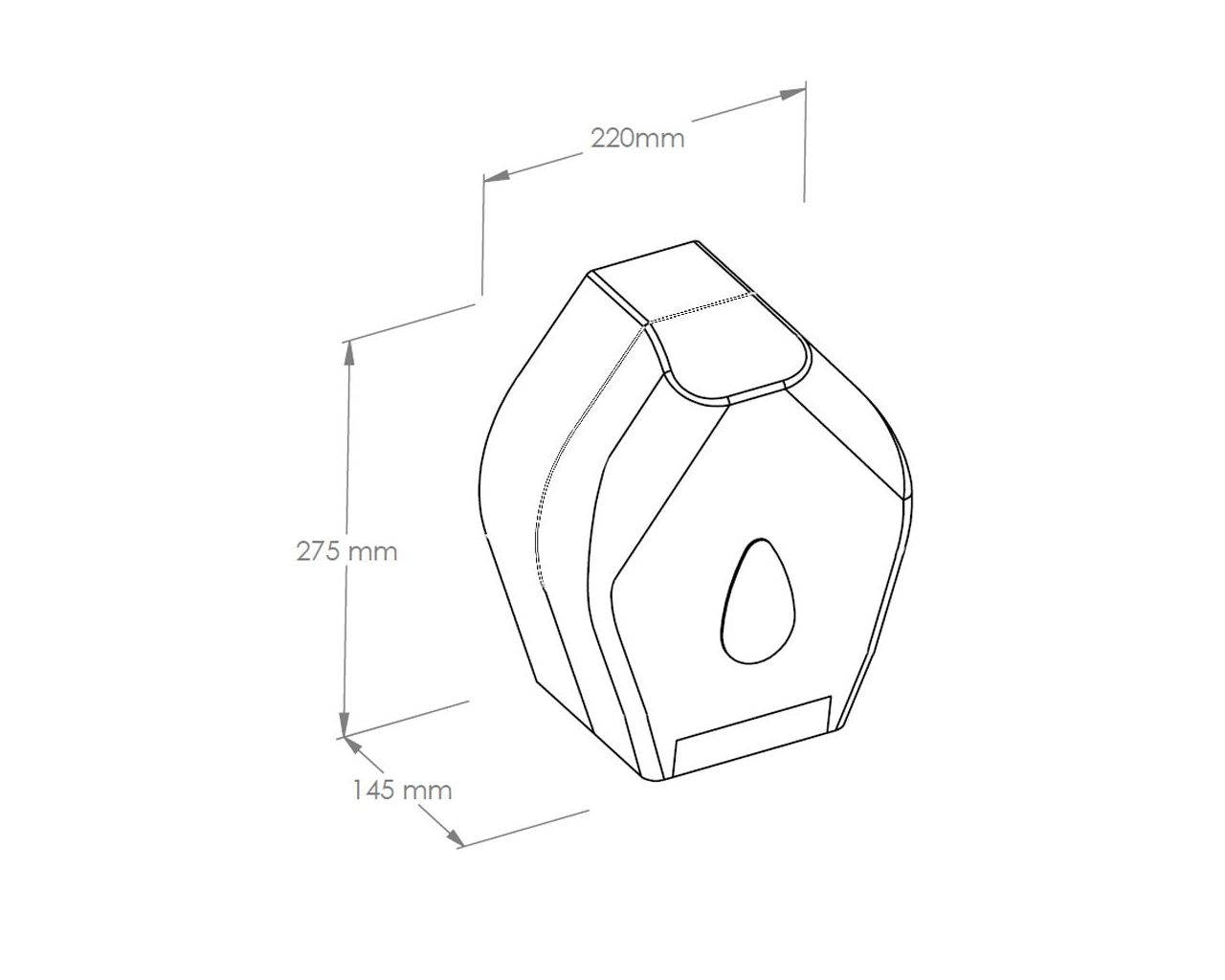 BUO251 UNIQUE ORANGE SPARK LINE контейнер для туалетной бумаги Merida  - Вид №1