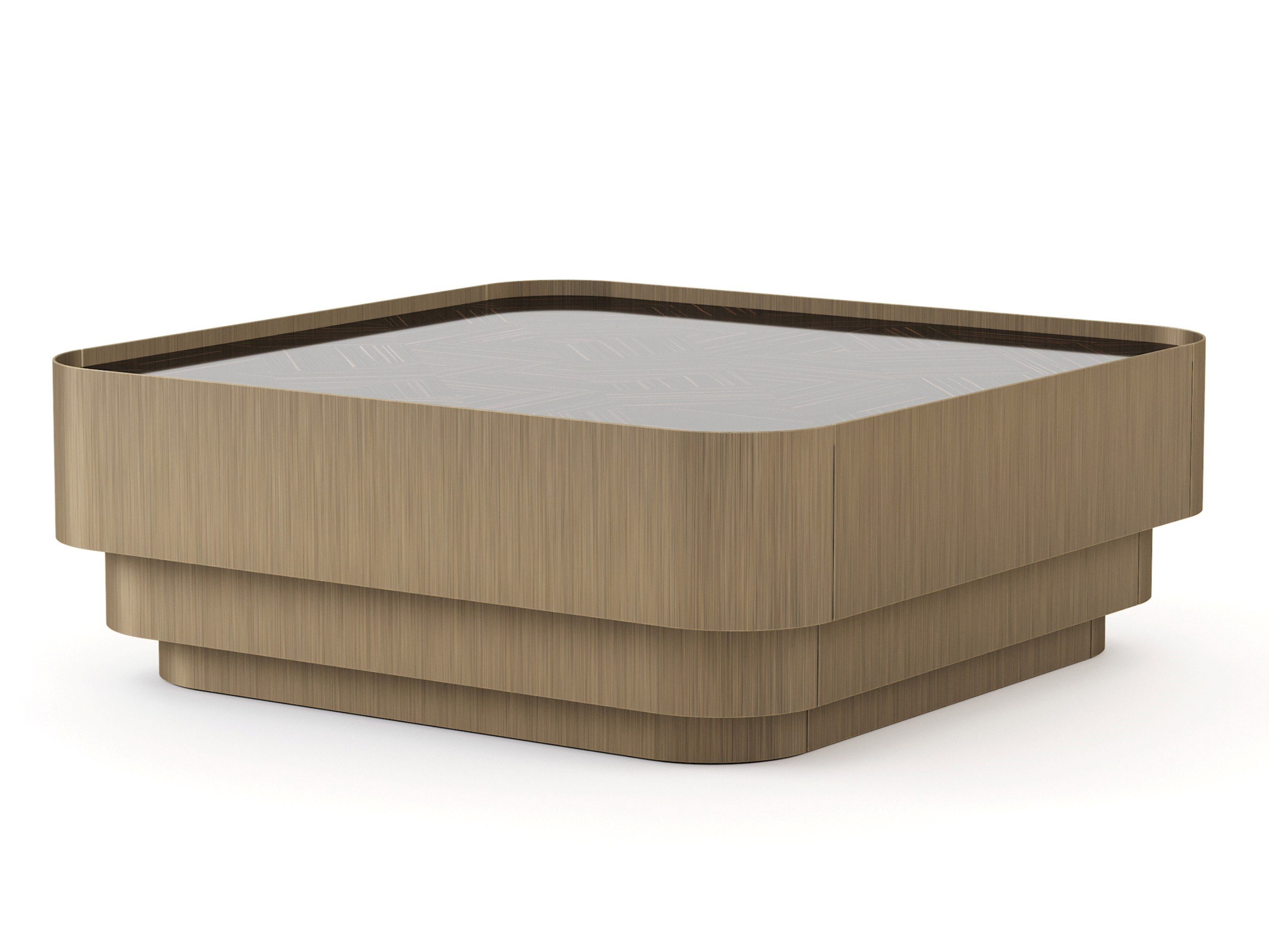 Деревянный шпон квадратный низкий журнальный столик Stylish Club His &amp ARCH-00143885