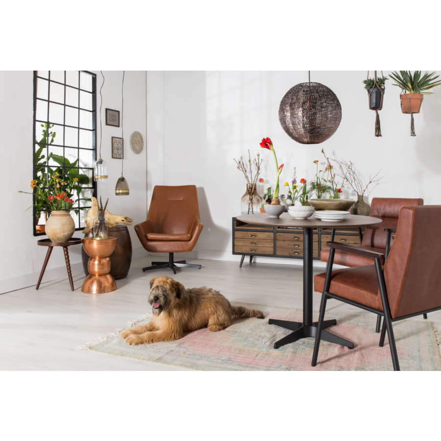 Кресло Fez коричневое Dutchbone 1200111 - Вид №1