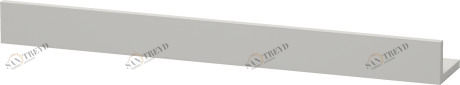 DS791100707 Полка DuraStyle #DS7911 600 - 1800 x 130 мм Бетонно-серый матовый декор Duravit