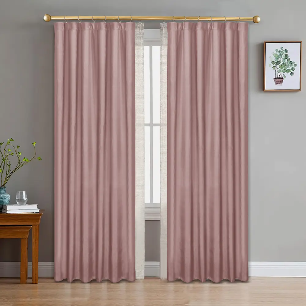 Штора Santreyd Tegal Santal 4 - Розовая гардина на ленте 140x260 см 89337095 STLM-1475968