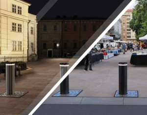 Высокая безопасность болларды для защиты периметра