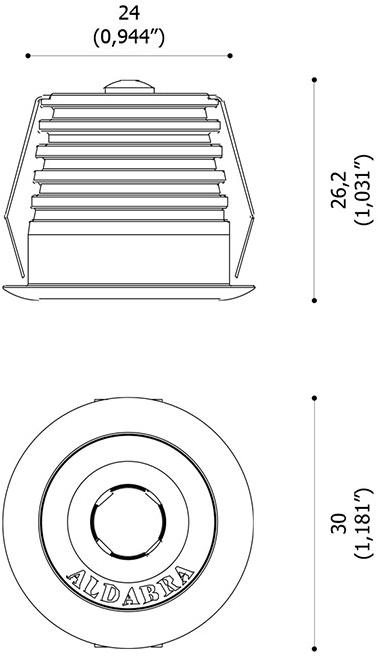Aldabra Круглый встраиваемый светодиодный светильник из алюминия sun-id-1485557 - Вид №9