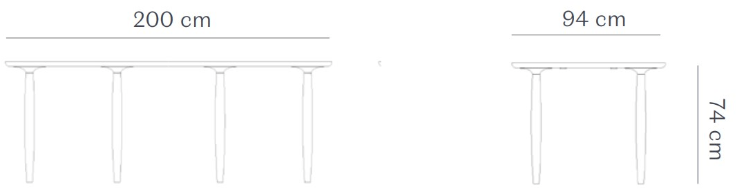 NORR11 Прямоугольный обеденный стол из дуба Oku sun-id-1482741 - Вид №6