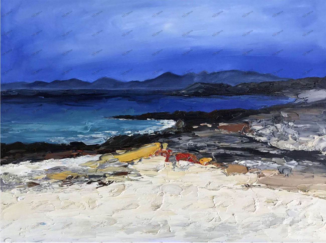 Картина маслом девушки "Мадмуазель вместе" EVENHOME КАРТИНЫ МАСЛОМ 129953 Желтый;красный;разноцветный 