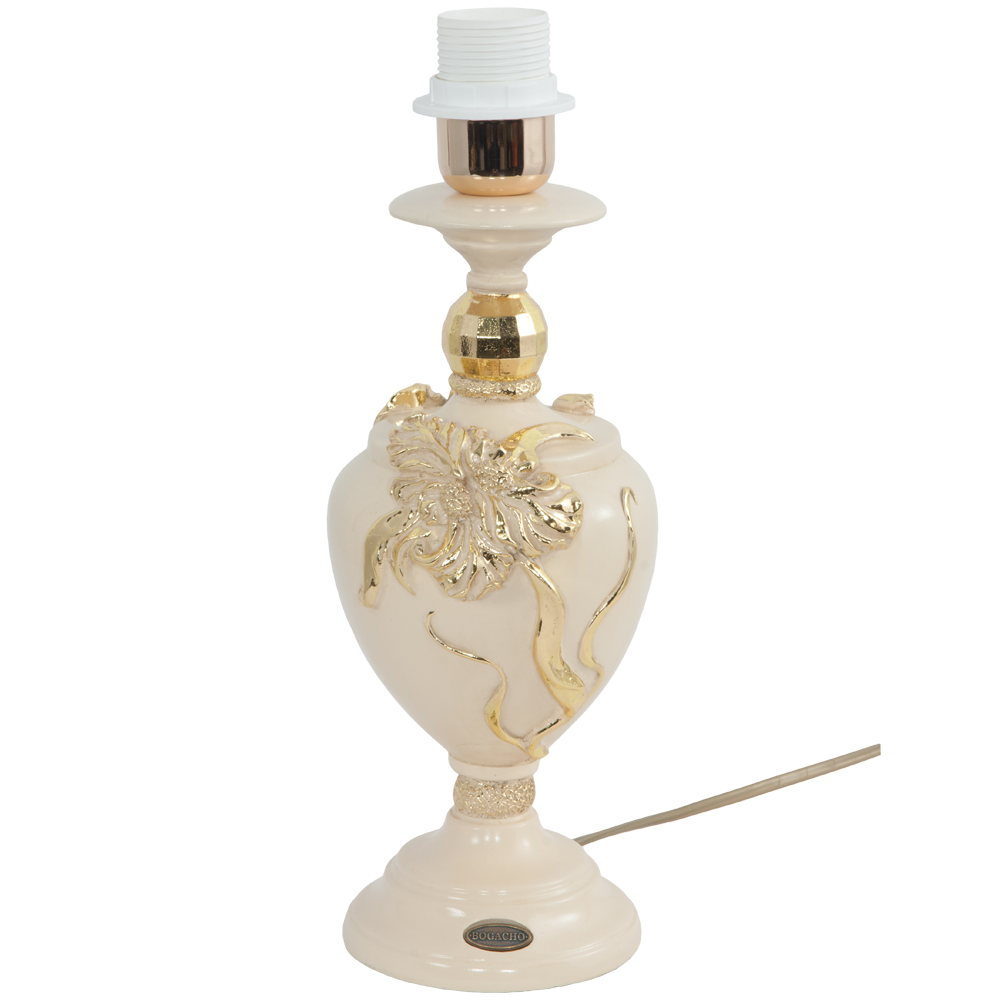 32139,34057 Настольная лампа Флер де Лис Айвори Тюссо Амарант BOGACHO 4627174555097, 4627138151082 - Вид №1