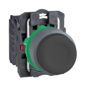 XB5APCUST02 КНОПКА 22ММ ЧЕРН, ВЫСТ, 1НО, ЗАЩ, CUST Schneider Electric Harmony XB5