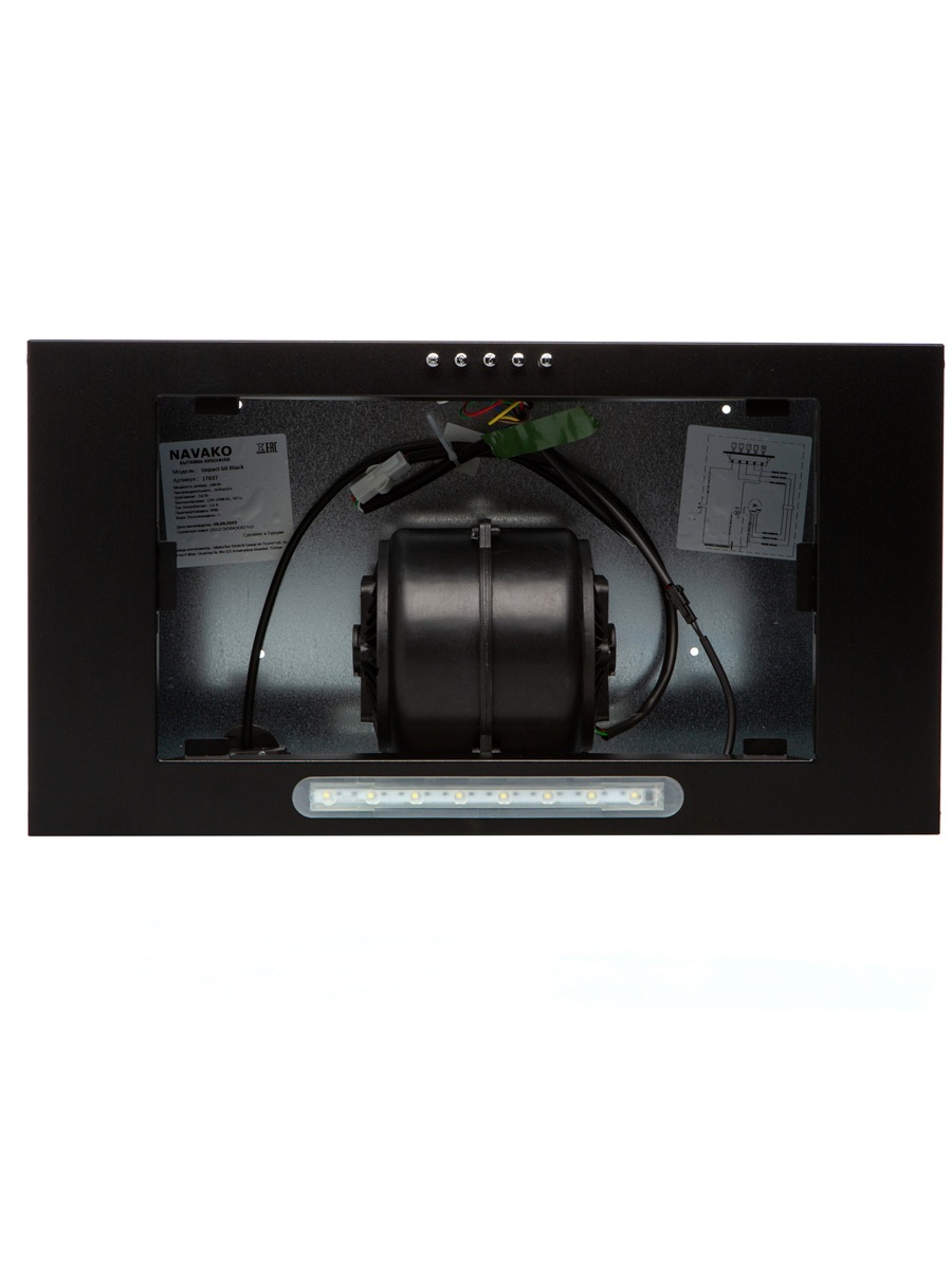 Вытяжка встраиваемая Impact 60 Black  NAVAKO 17037 - Вид №4