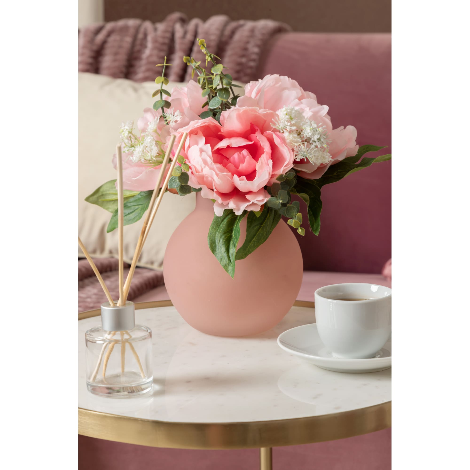 82223396 Ваза «Токио» 3 малая, стекло, цвет розовый матовый Santreyd  - Вид №1