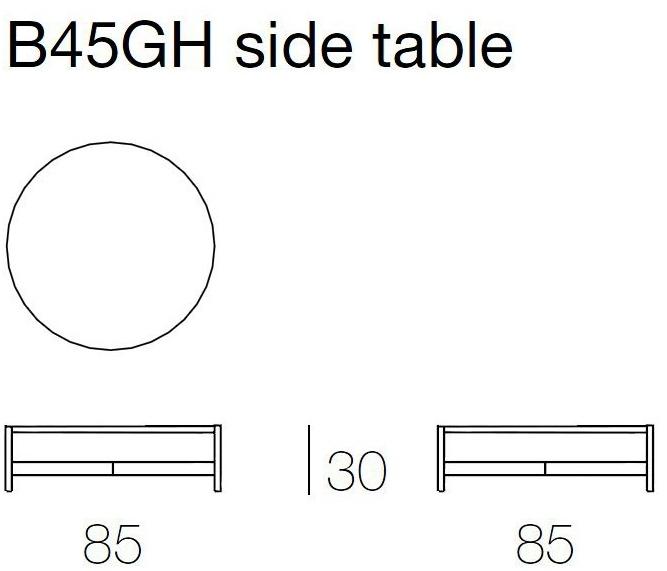 Paola Lenti Низкий круглый садовый столик accoya® Heron sun-id-1400091 - Вид №3