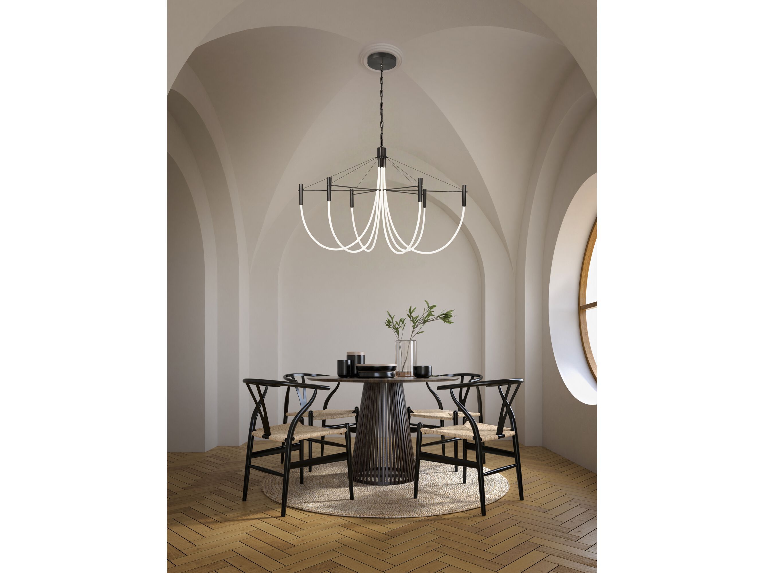 Латунь затемнения светодиодные люстры CVL Luminaires Paradoxe ARCH-00103818 - Вид №2