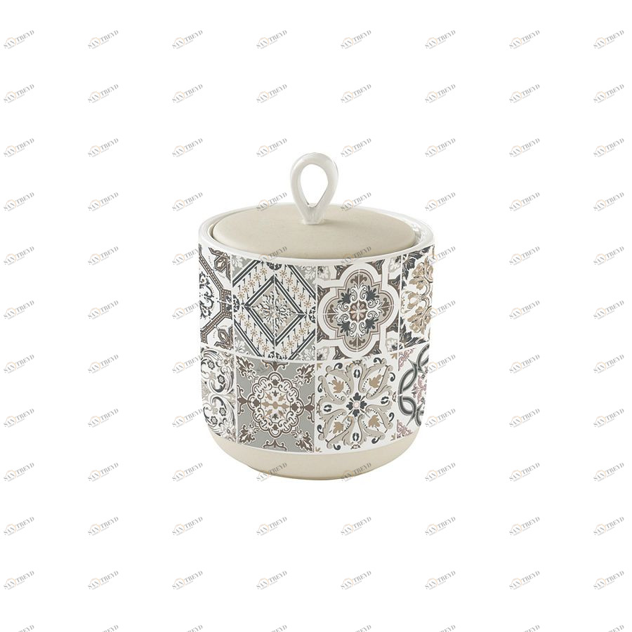 Банка для сыпучих продуктов Casadecor, 11х14 см, серая Easy Life ELR1667CADG