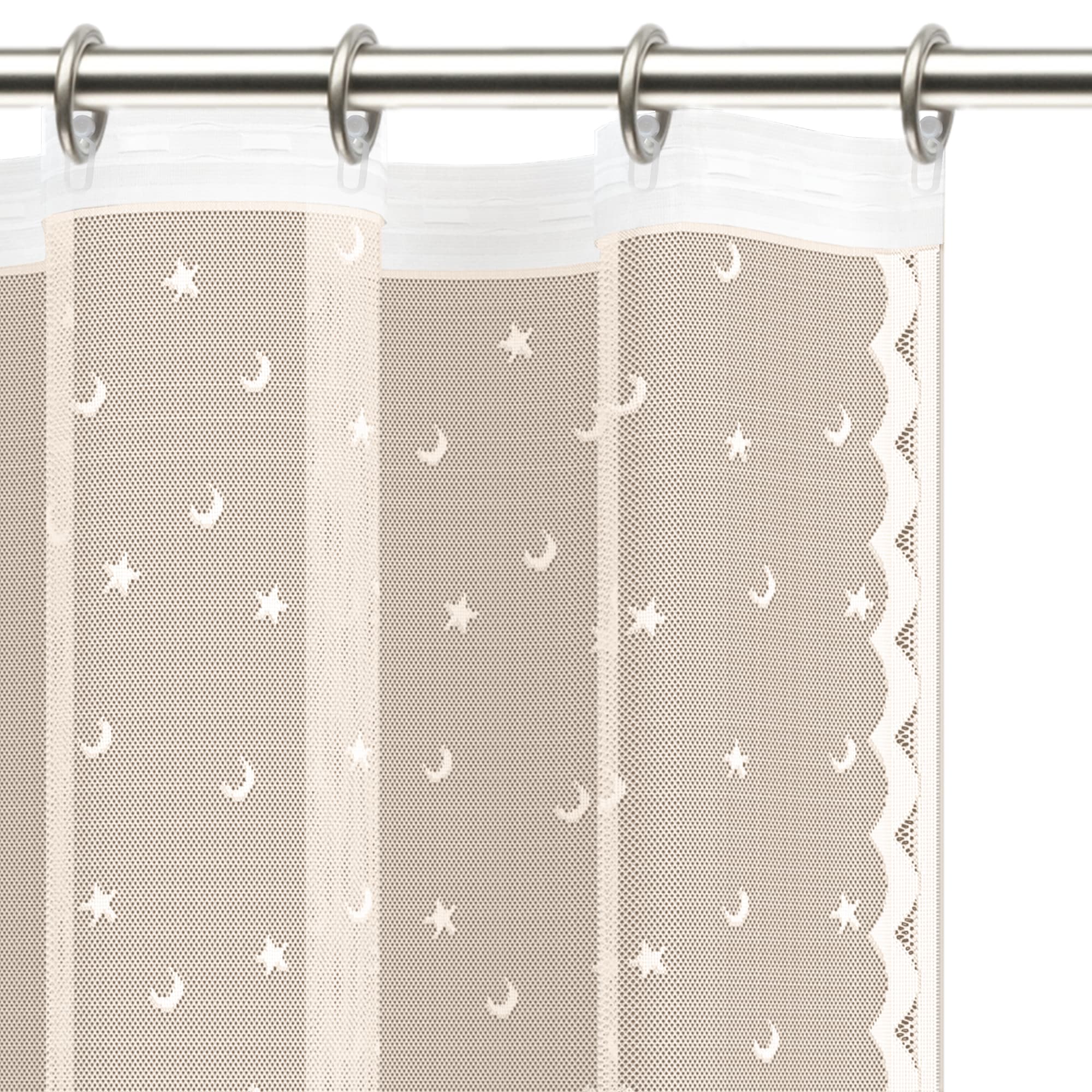 85276018 Тюль на ленте для кухни "Млечный путь" 245x165 см цвет экрю Santreyd  - Вид №5